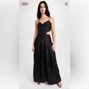 Black Laurier Wave Maxi Dress by Aje, size UK12 (US8). Never worn (with tags)
